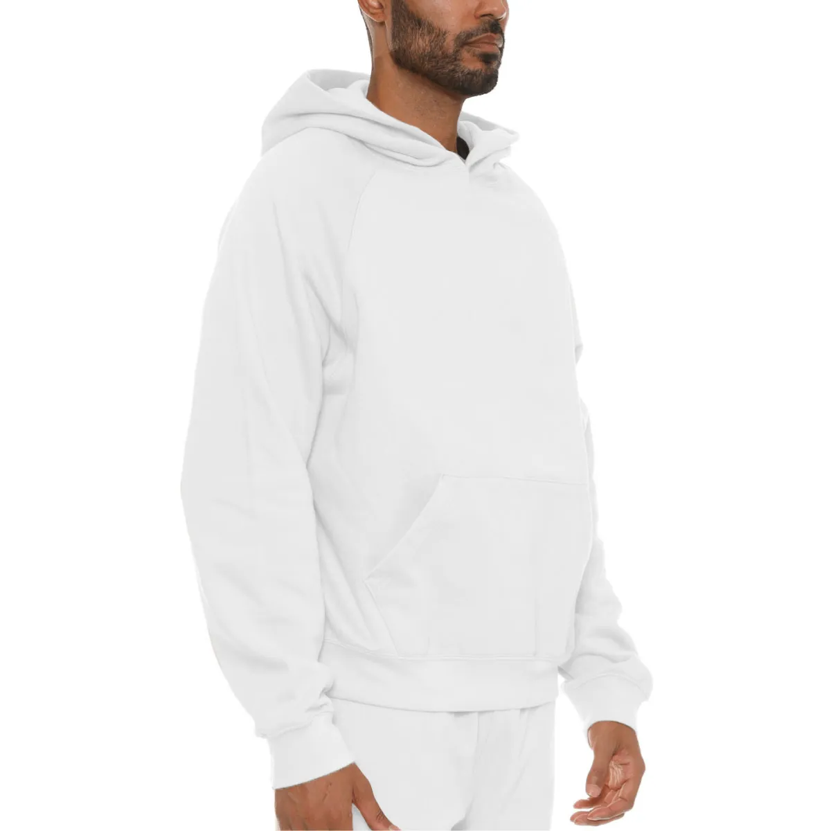 Pure Cotton Hoodie - White