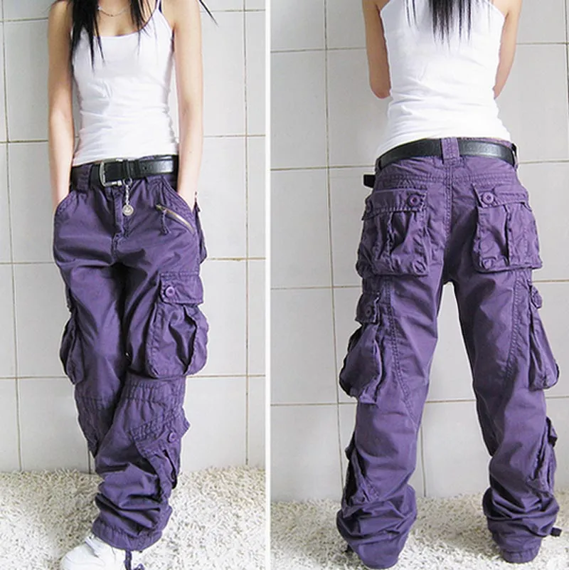 Purpdrank - 2023 New Arrival Fashion Hip Hop Loose Pants Jeans Baggy Cargo Pants For Women