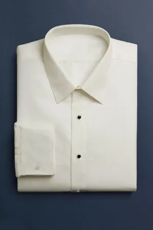 "Como" Ivory Laydown Tuxedo Shirt