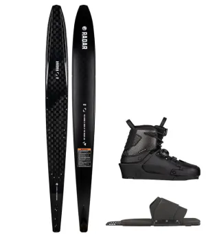 Radar Vapor Pro Build Slalom Ski with Vapor Boot & Fixed RTP (2022) - Black