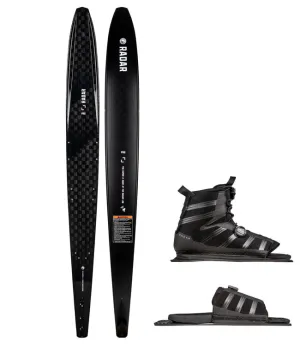 Radar Vapor Pro Build Slalom Ski with Vector BOA Boot & BOA RTP (2022) - Black