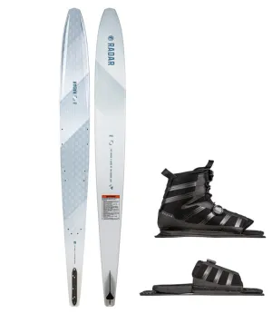 Radar Vapor Pro Build Slalom Ski with Vector BOA Boot & BOA RTP (2022) - White