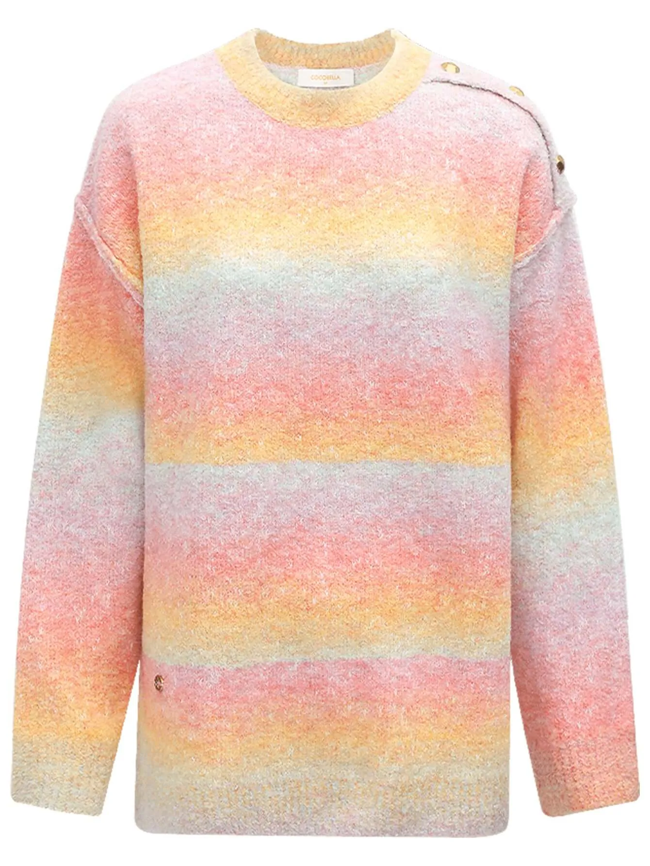 Rainbow Gradient Pullover Sweater