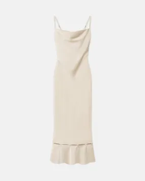 Renny - Slip Satin Maxi Dress - Creme