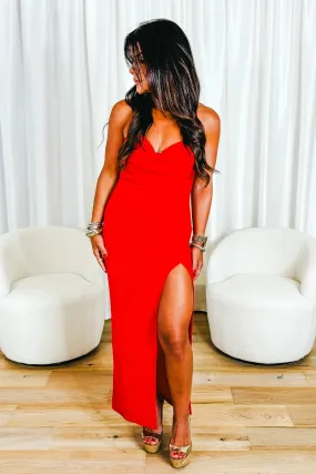 Ruby Red Slip Dress