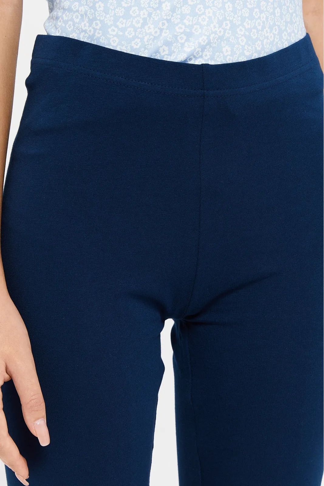 Senior Girls  Navy Basic Leggings