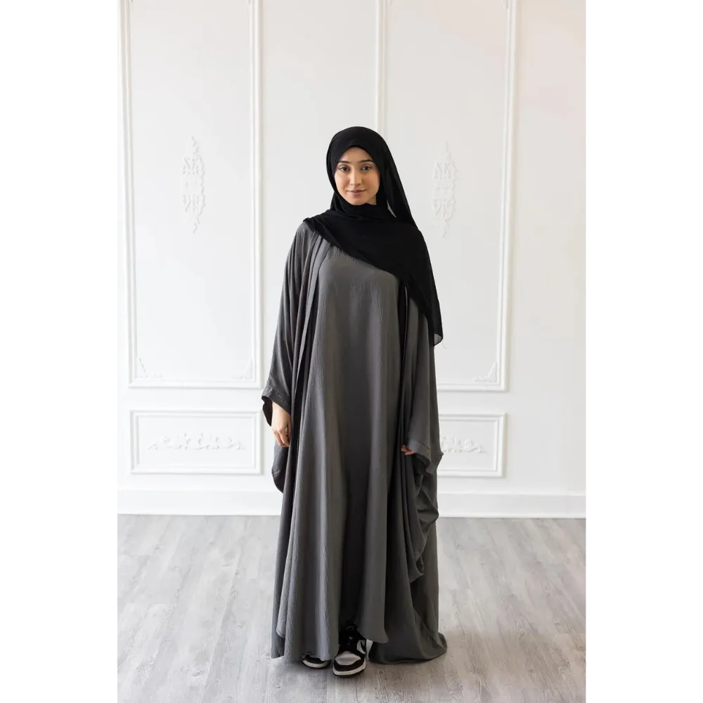 Slip Dress and Loose Fit Abaya (Oslo Grey)