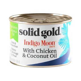 Solid Gold Indigo Moon Pate Chicken & Coconut Oil Canned Cat Food 170g