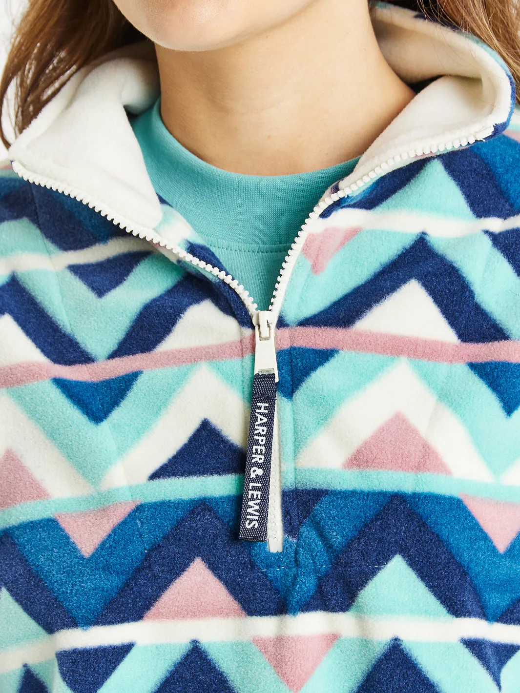 Sorrel Retro Pattern 1/4 Zip Fleece