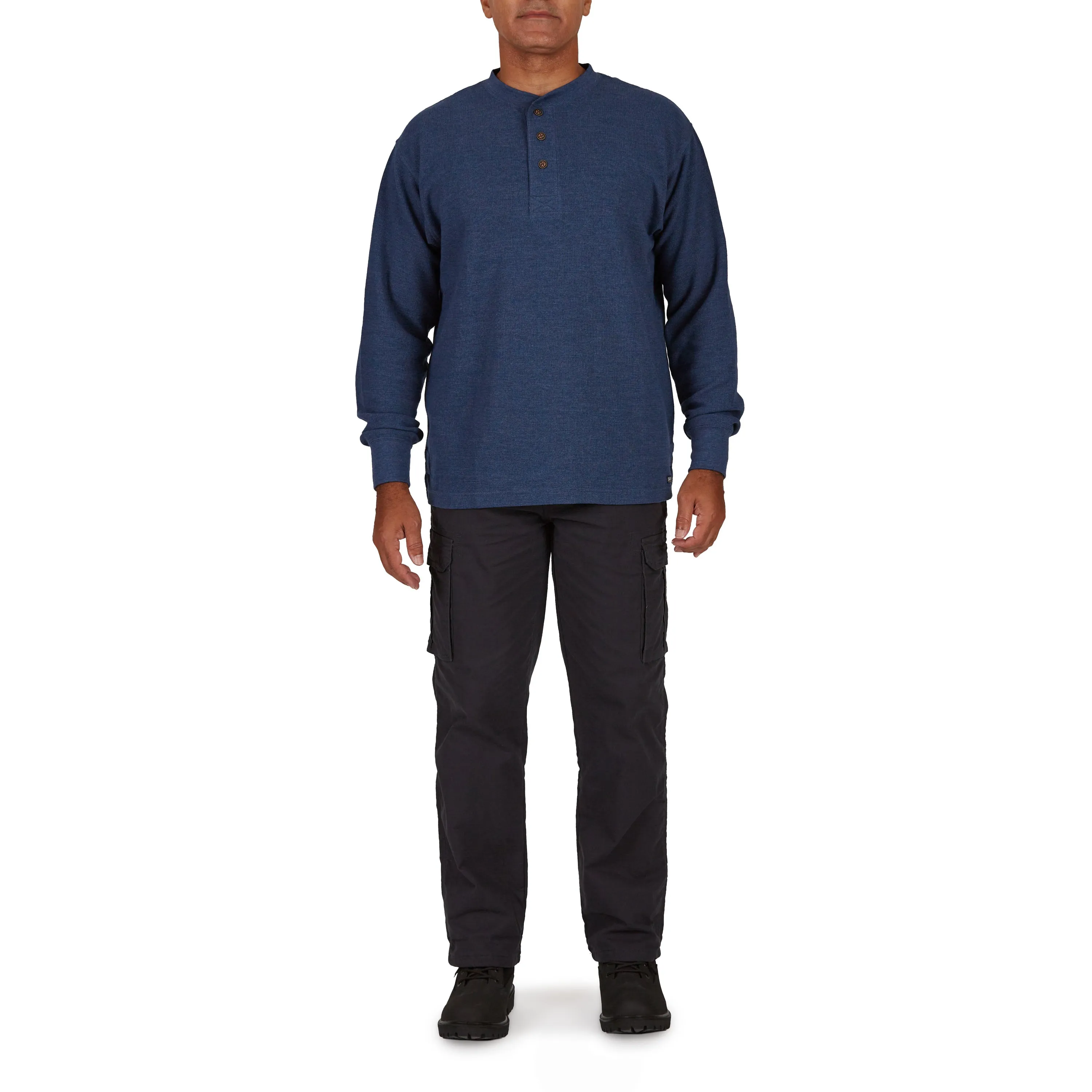 STRETCH FLEECE-LINED CANVAS CARGO PANT