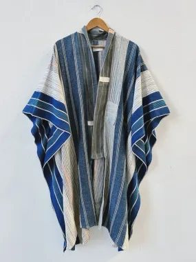 Striped Caftan Duster Coat