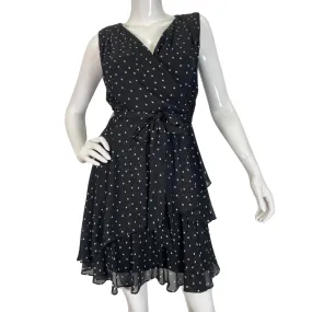 Tahari Black and White Polka Dot Dress