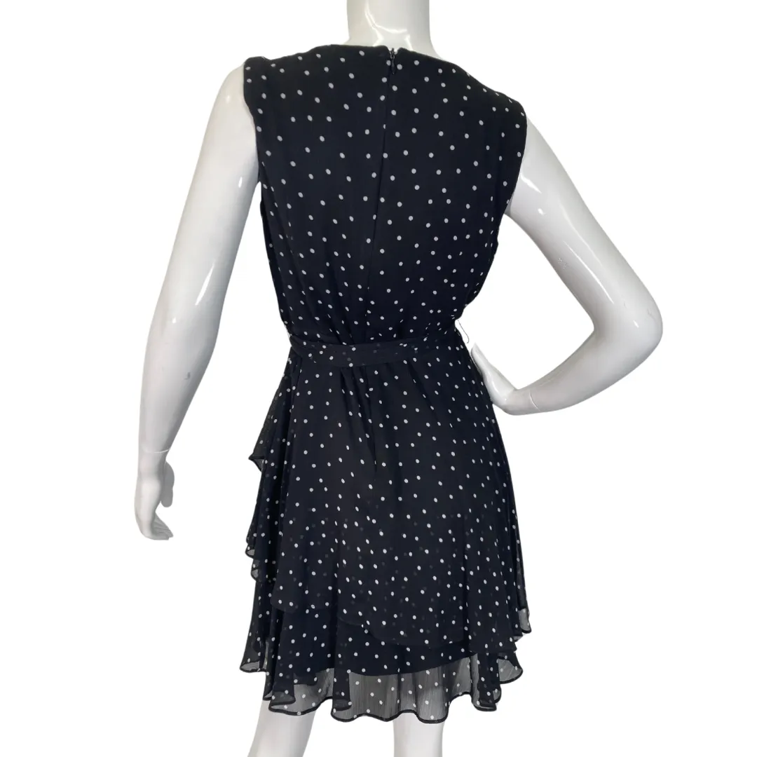 Tahari Black and White Polka Dot Dress