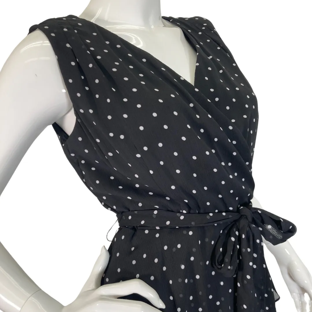 Tahari Black and White Polka Dot Dress