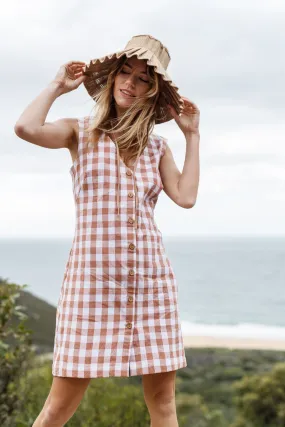 Temple dress - Rose gingham