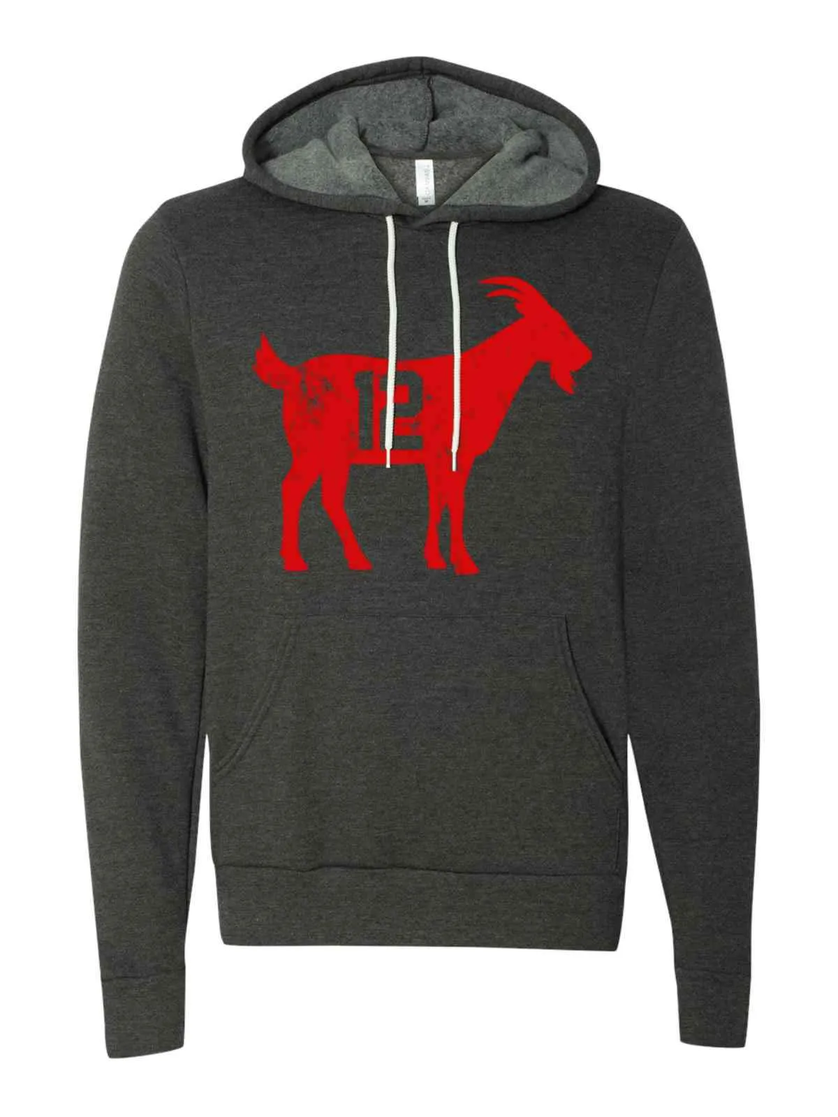 The Goat #12 Ultra Soft Hoodie Sweatshirt - Dark Grey Heather