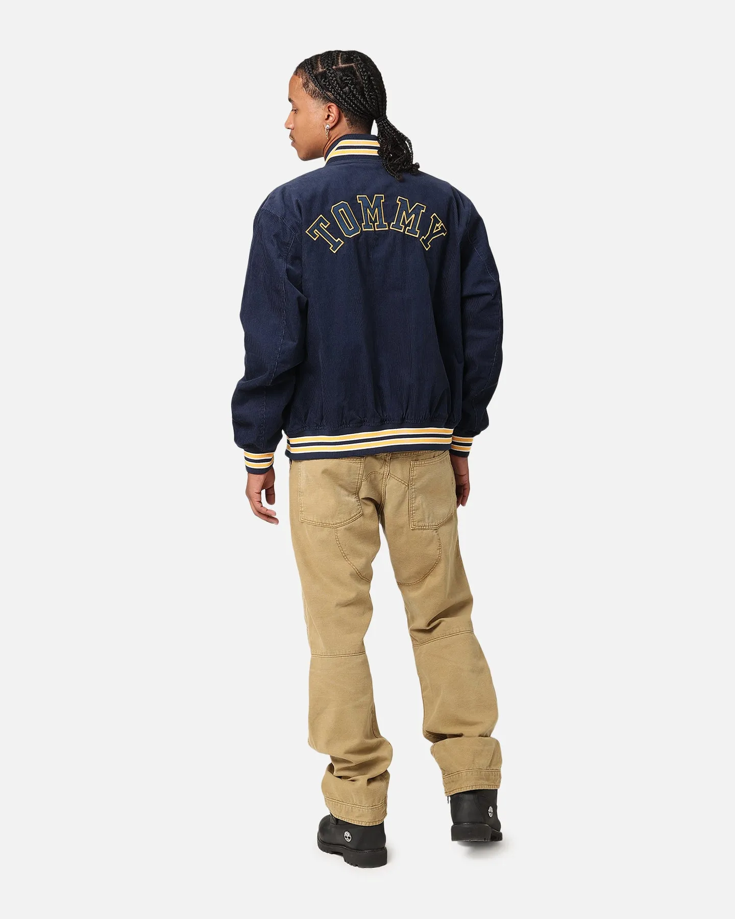 Tommy Jeans TJU Archive Corduroy Games Varisty Jacket Twilight Indigo