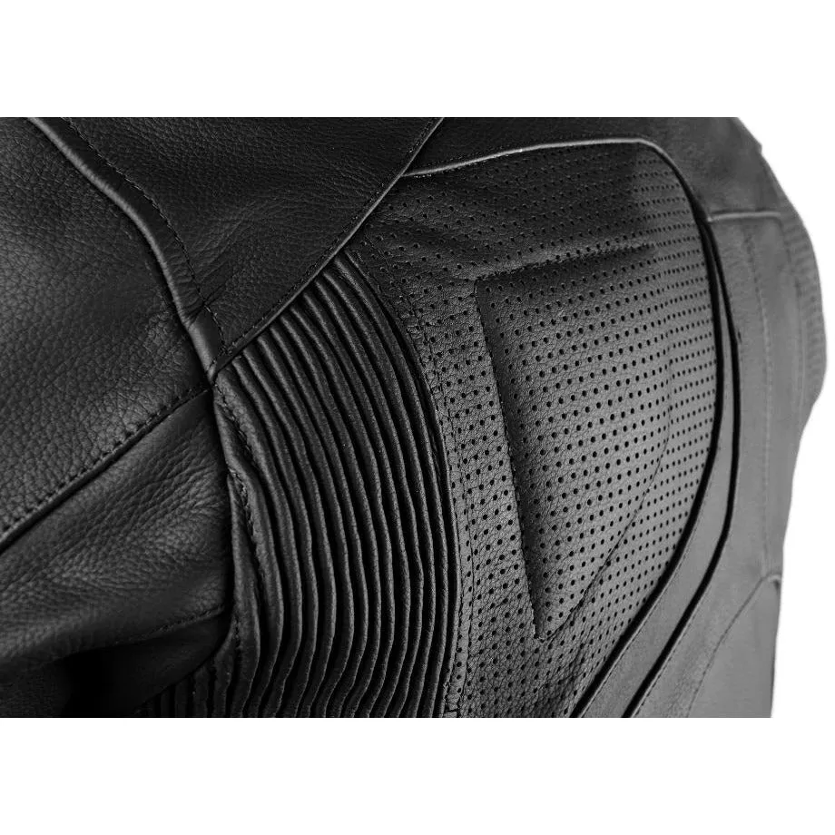 TRANSPORTER BLACK MOTORCYCLE LEATHER JACKET