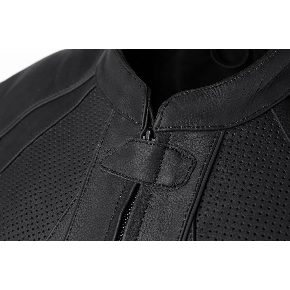 TRANSPORTER BLACK MOTORCYCLE LEATHER JACKET