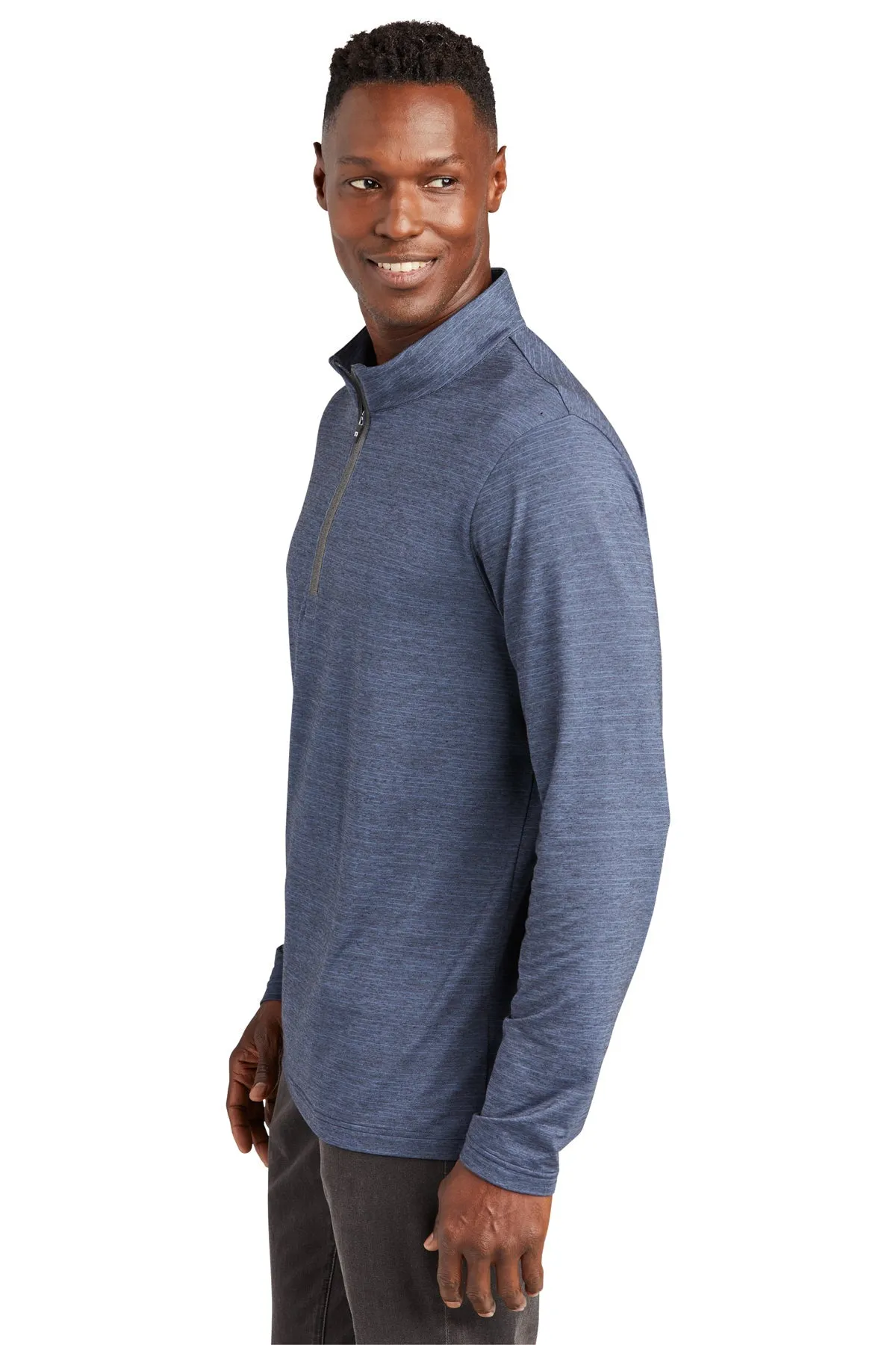 TravisMathew Crestview 1/4-Zip Vintage Indigo Heather