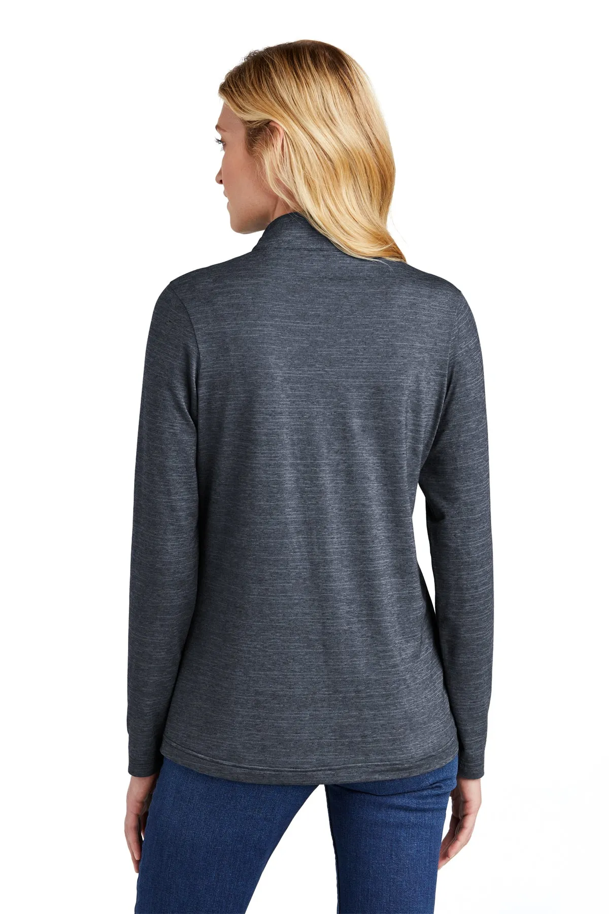 TravisMathew Ladies Crestview 1/4-Zip Vintage Indigo Heather