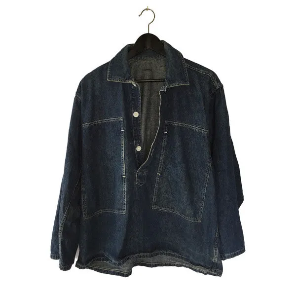 US Army Indigo Denim Pullover