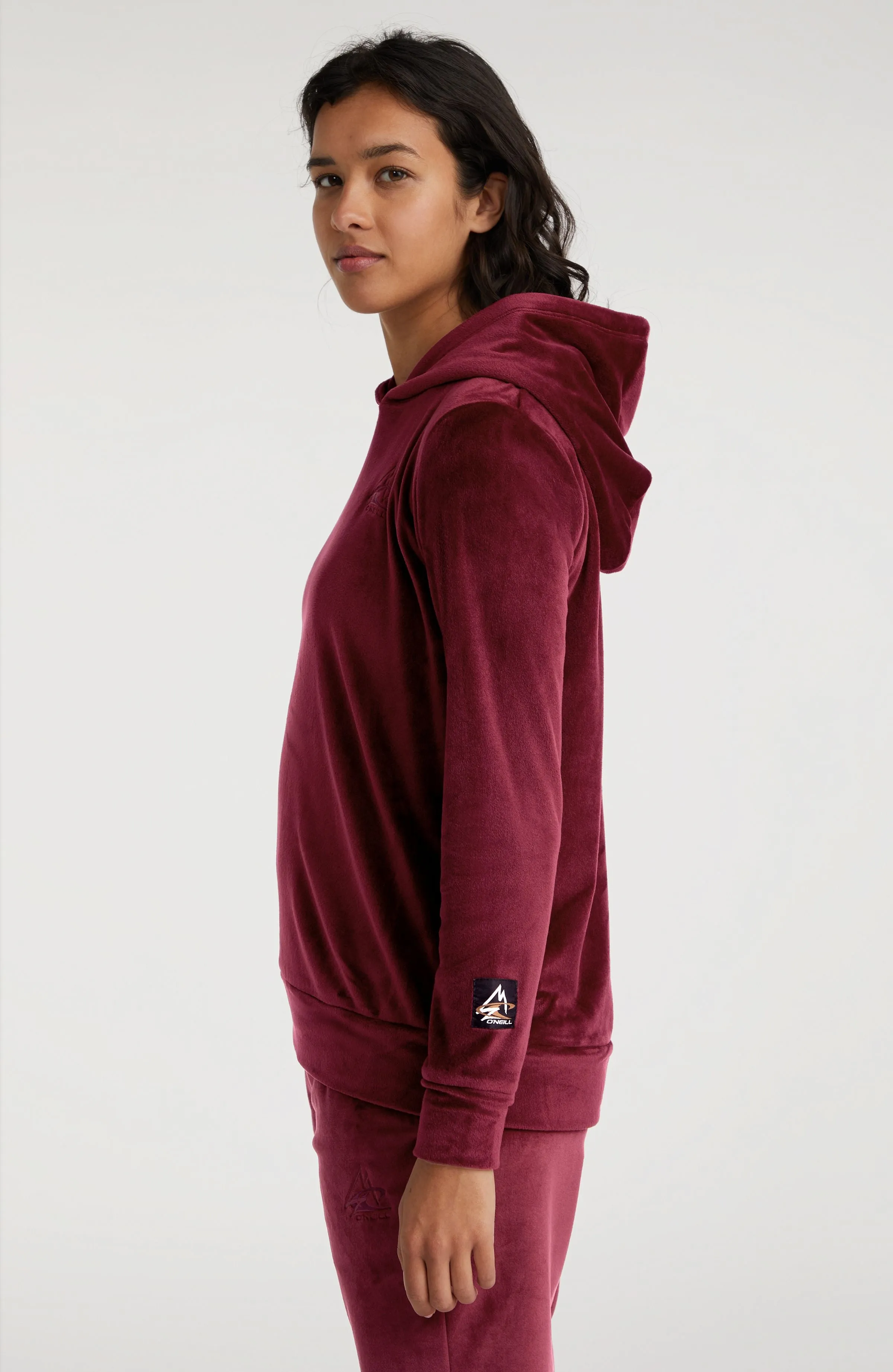 Velour Hoodie Fleece | Windsor Wine