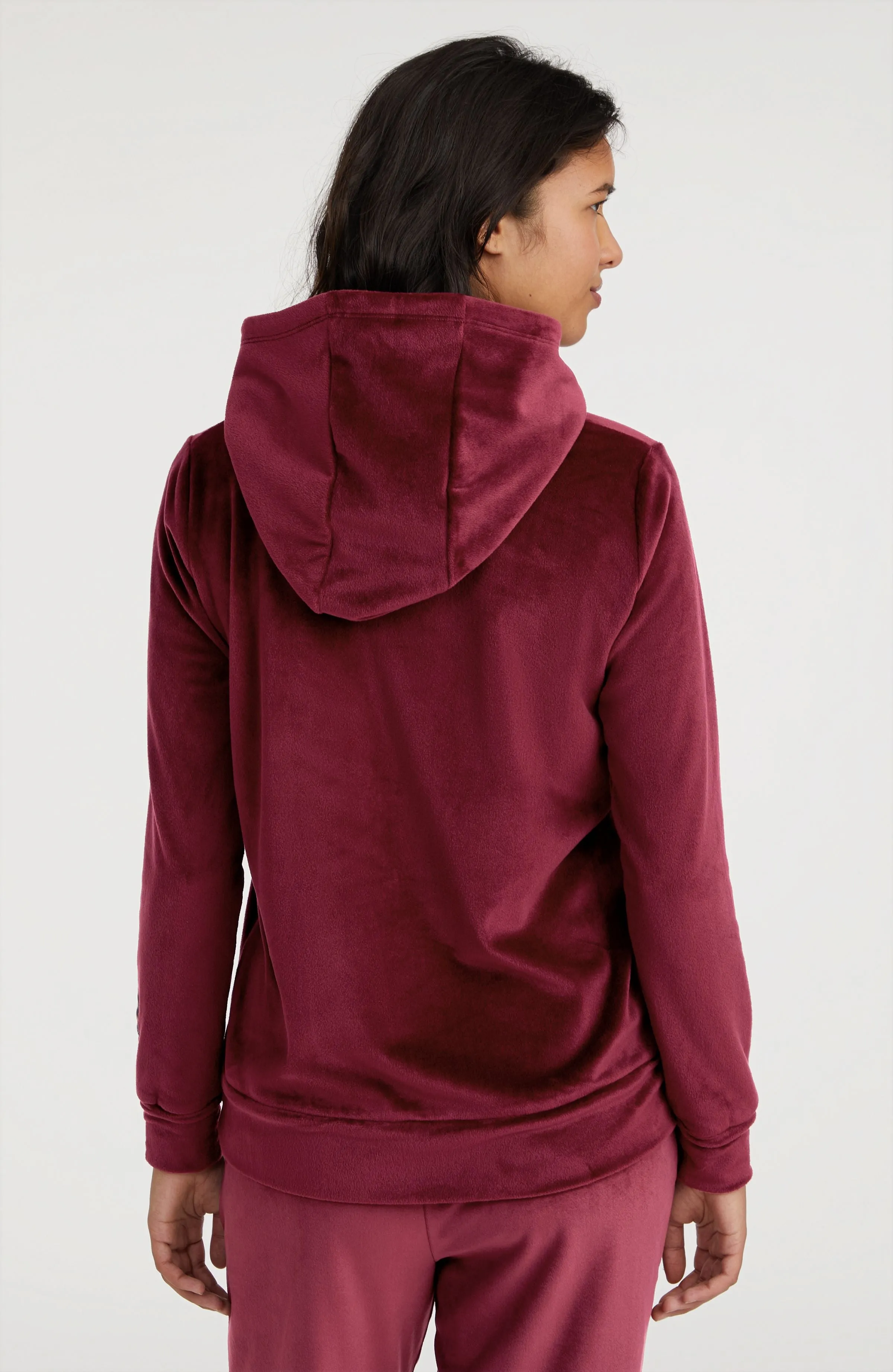 Velour Hoodie Fleece | Windsor Wine