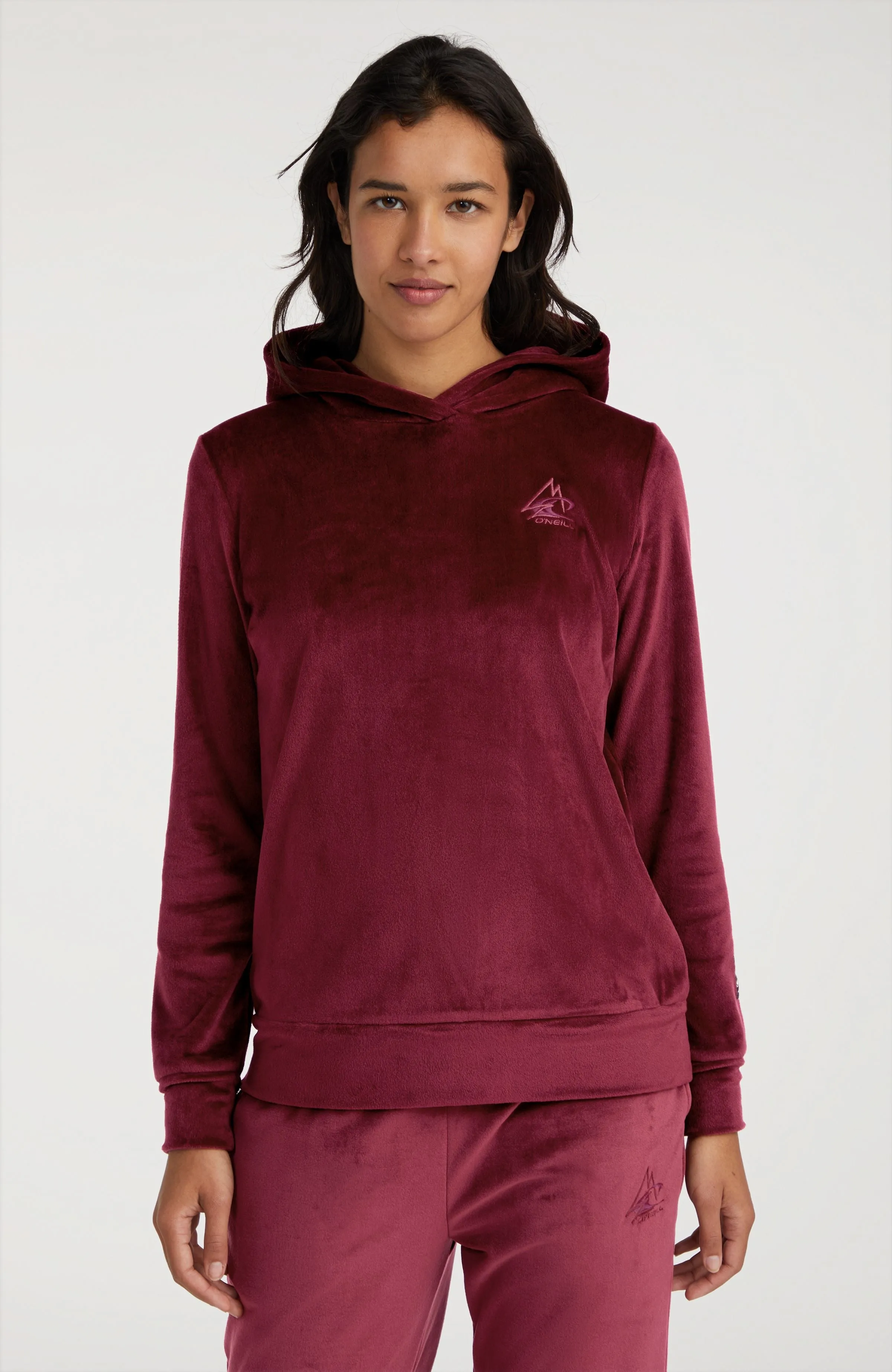 Velour Hoodie Fleece | Windsor Wine