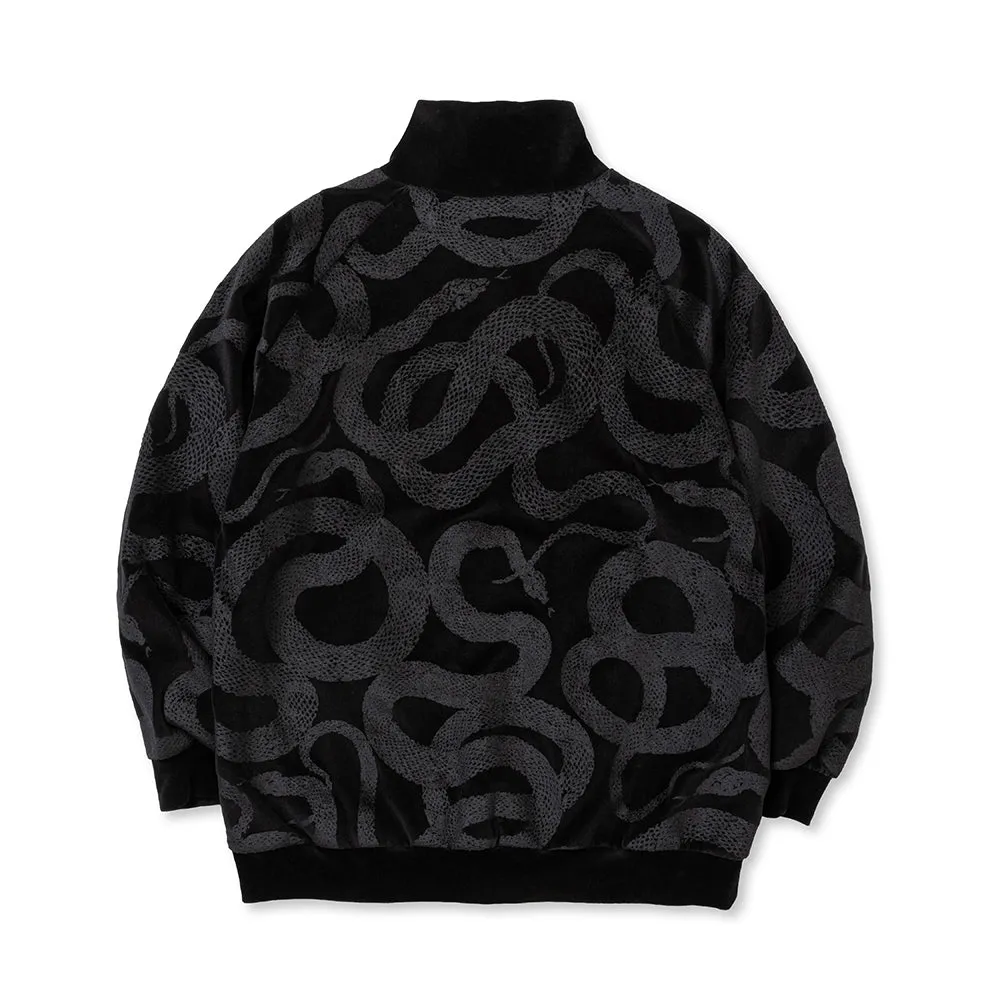 VELOUR TRACK JACKET ＜SNAKE PATTERN＞