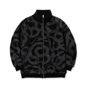 VELOUR TRACK JACKET ＜SNAKE PATTERN＞