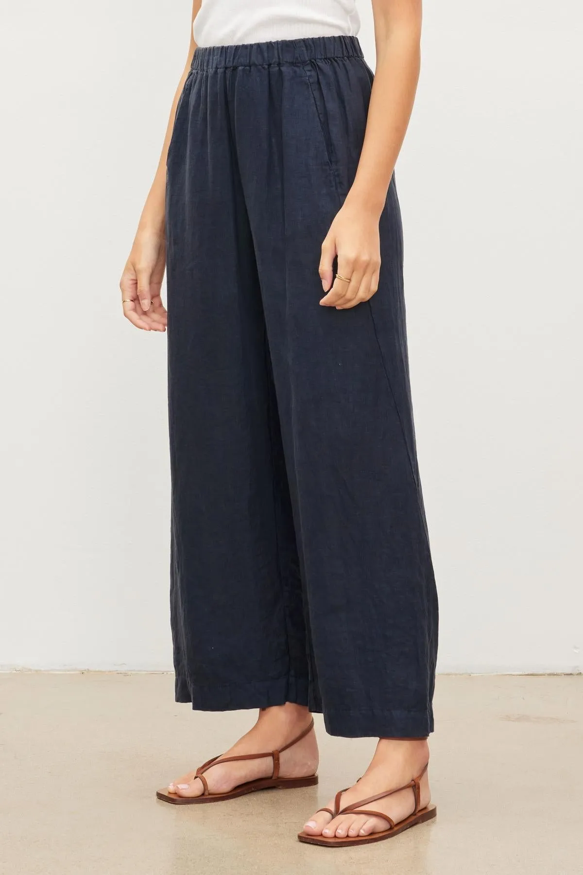 Velvet by Graham & Spencer Lola Pull On Linen Pants | Copen