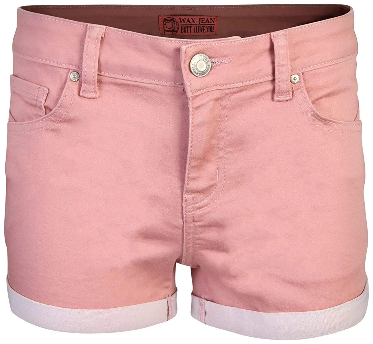 Wax Women's Push-Up Super Comfy 1 Button Shorts