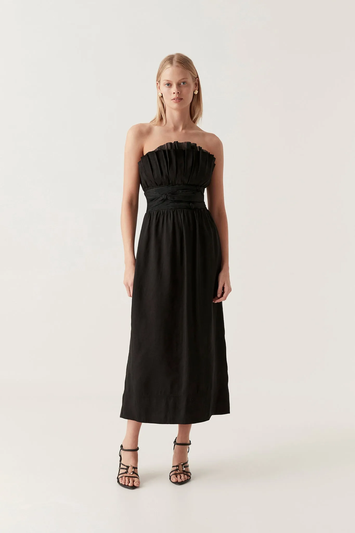 Whisper Knot Waist Midi Dress