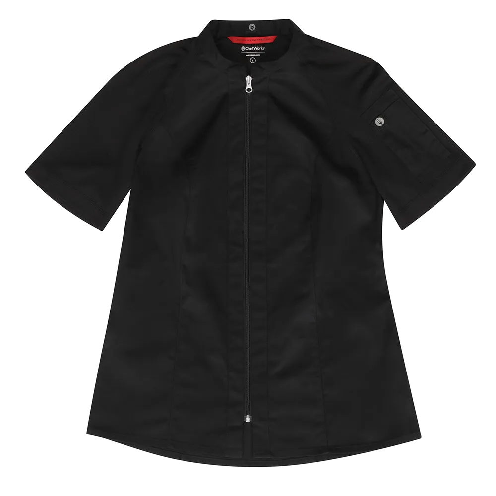 WOMEN ARCADIA CHEF COAT - Black