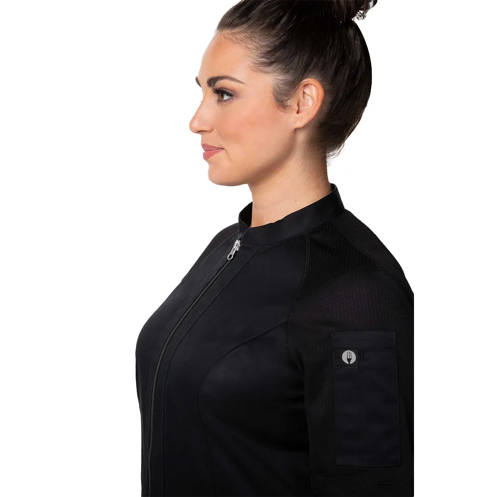 WOMEN ARCADIA CHEF COAT - Black