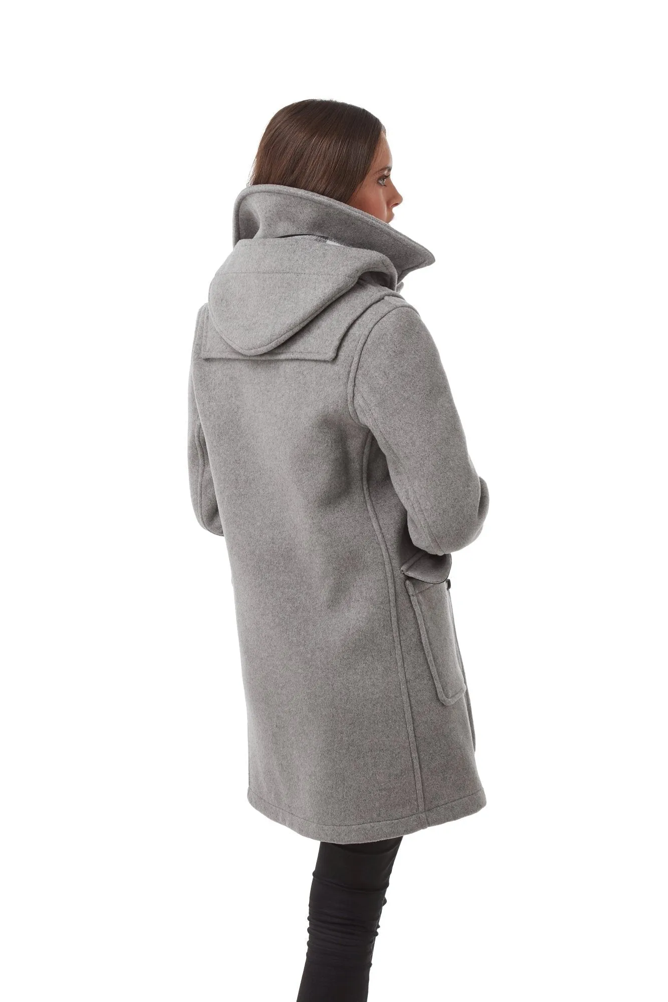 Women's London Classic Fit Duffle Coat - Pearl Grey