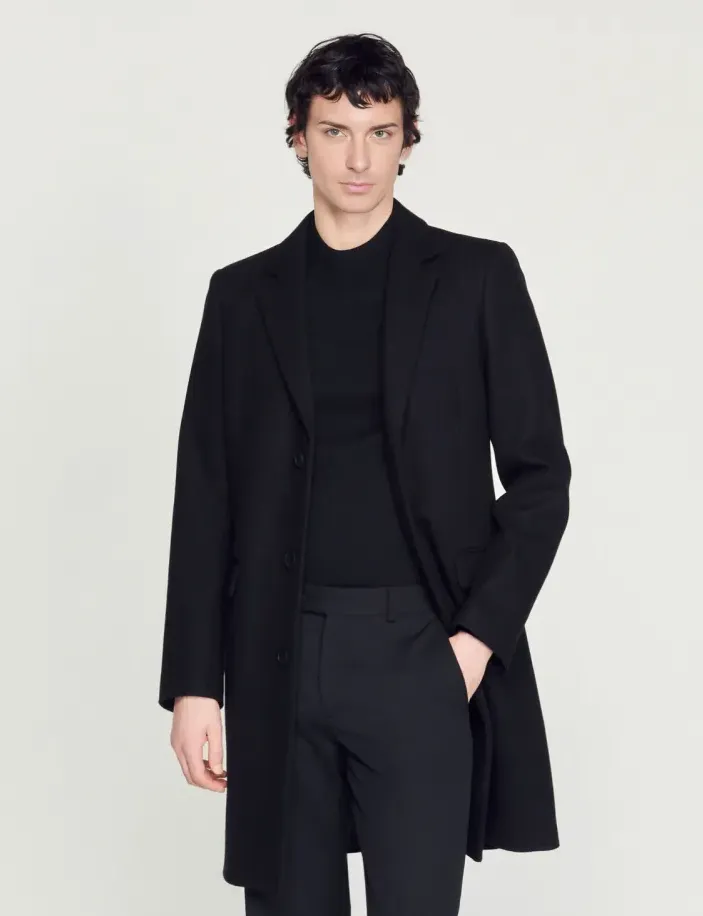 Wool and cashmere coat