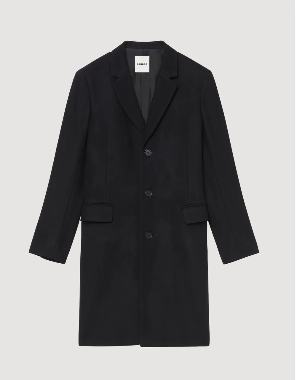 Wool and cashmere coat