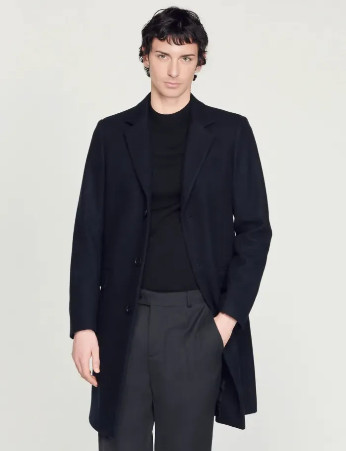 Wool and cashmere coat