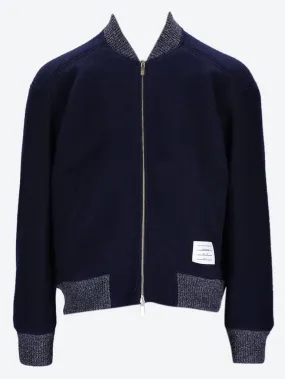 Wool fleece bomber