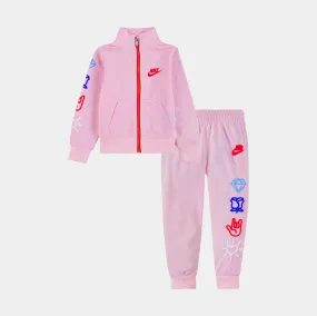 XO Swoosh Tricot Preschool Set (Pink)